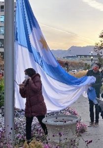 Raising of the new city flag
