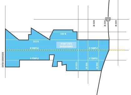 Map of North Temple RDA Project Area