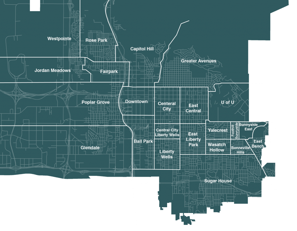 Salt Lake City Neighborhood Map