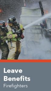 Leave benefits for fire icon