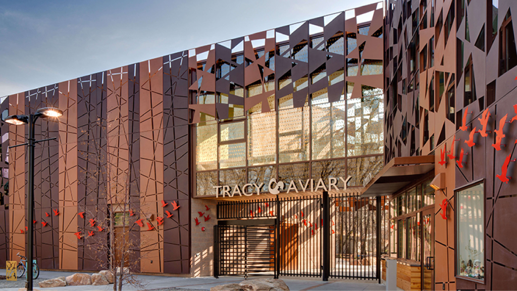 Tracy aviary entrance