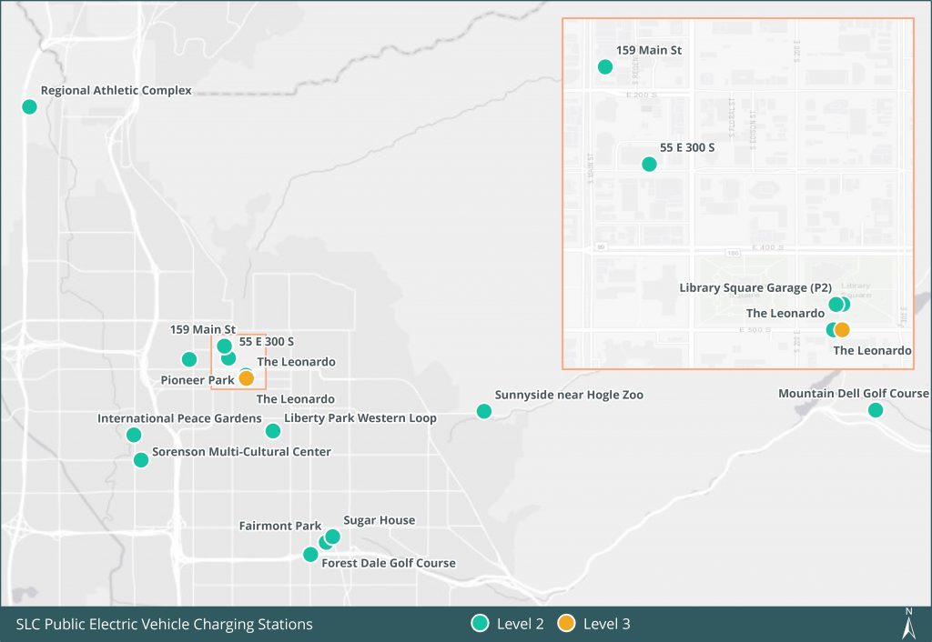 electric vehicle charging station map