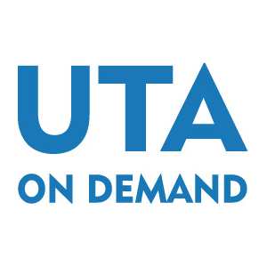A graphic image of the UTA On Demand logo.