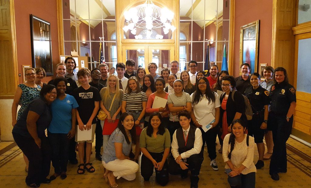 Group photo of interns