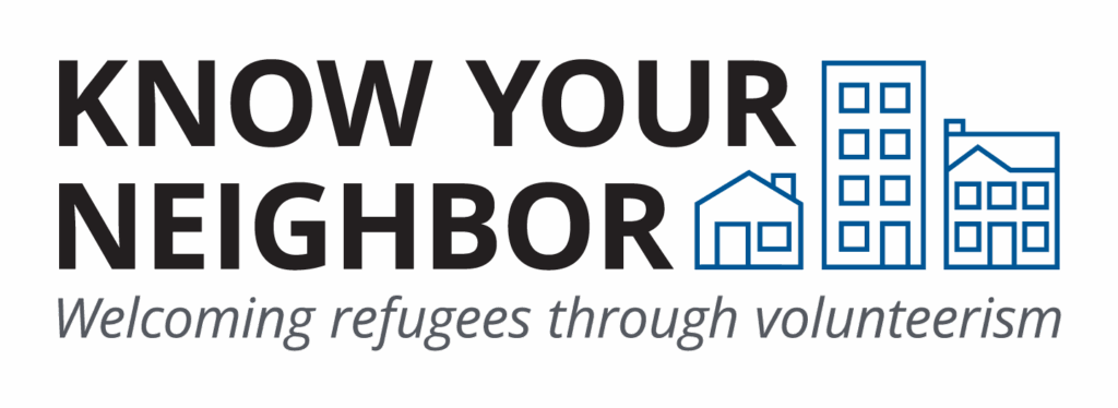 KnowYourNeighbor_color logo - Welcoming refugees through volunteerism