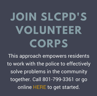 Join SLCPD's Volunteer Corps