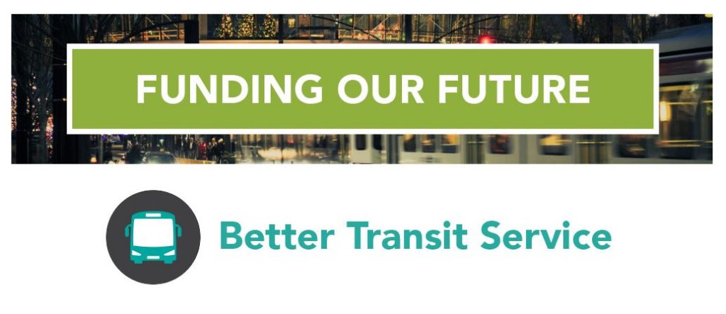 Funding Our Future Better Transit Service Graphic