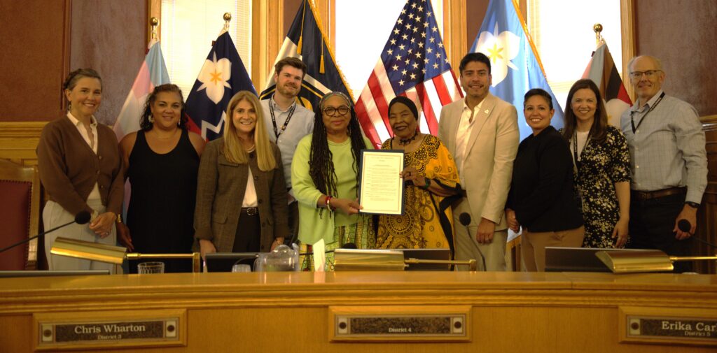 Mayor Mendenhall along with council members and citizens recognize Juneteenth Freedom Day in Salt Lake City. 