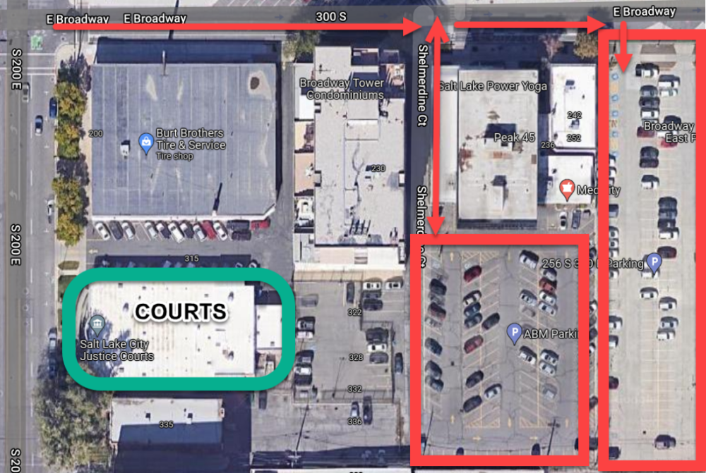 Overview of parking map