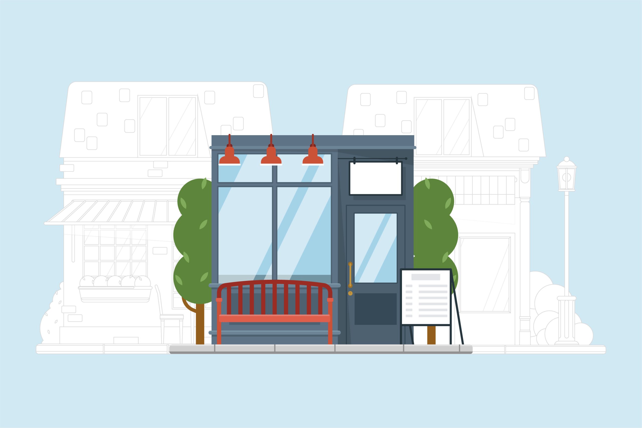 Store front illustration