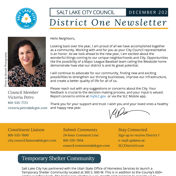 District one newsletter