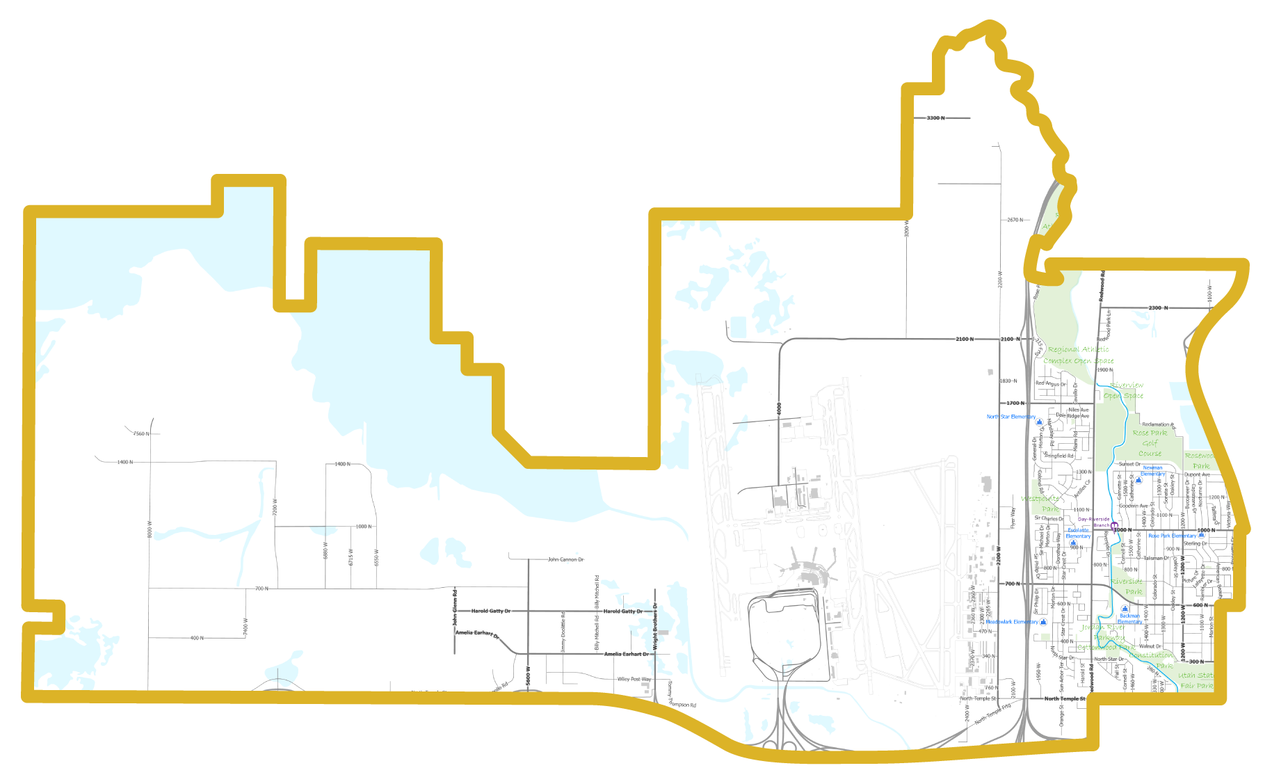 Map outline of District 1.
