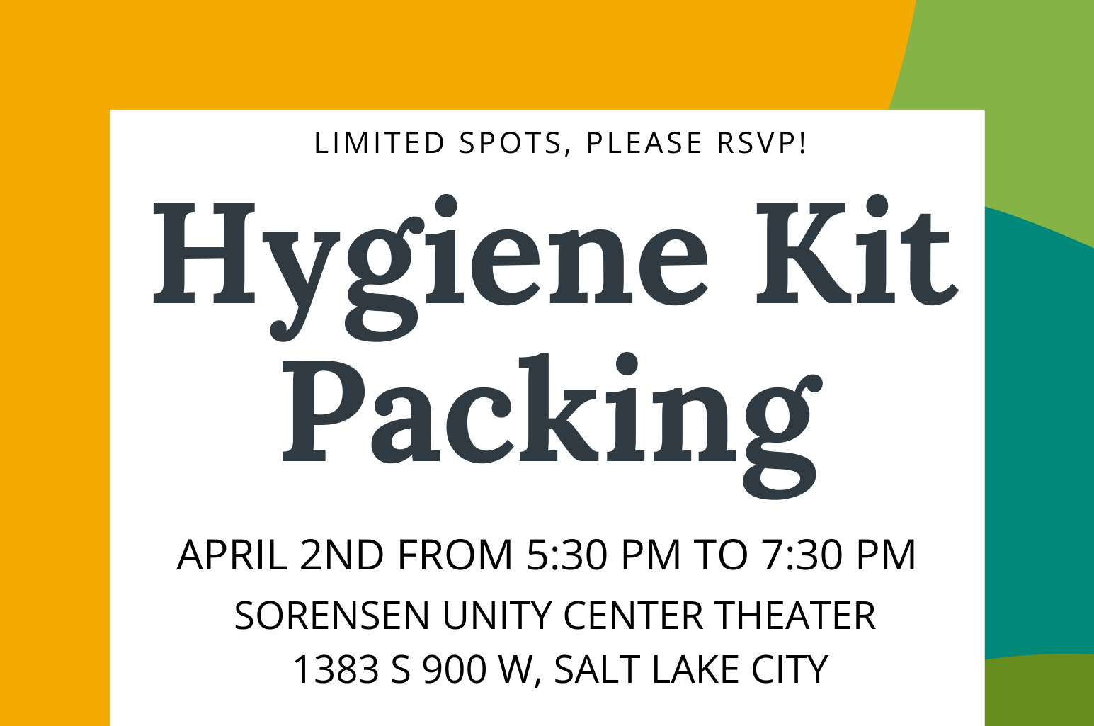 Hygiene Kit Packing and Community BBQ