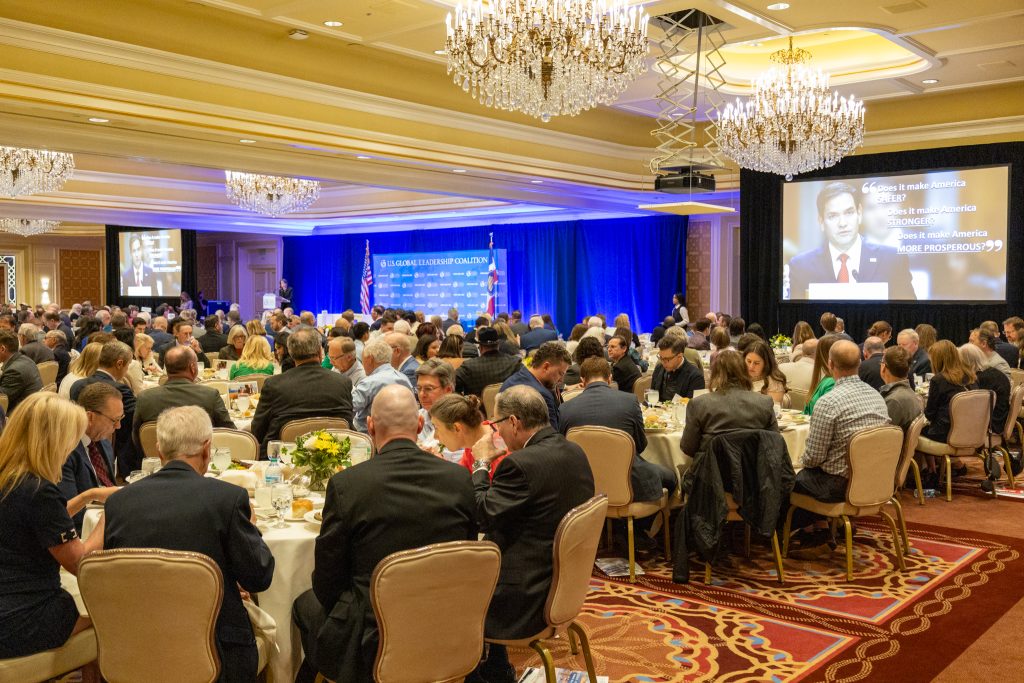 Crowd at event.