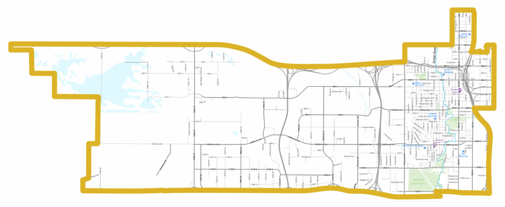 Map outline of District 2.