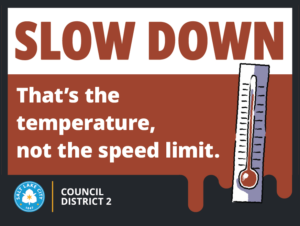 Slow Down That's the temperature not the speed limit