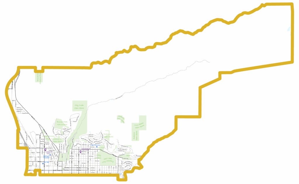 Map outline of District 3.
