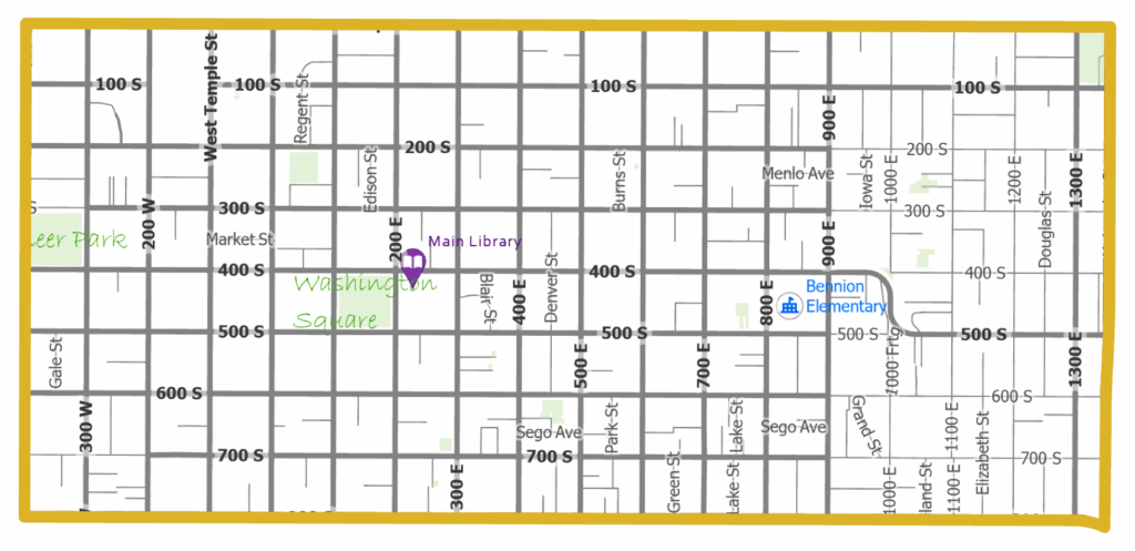 Map outline of District 4.