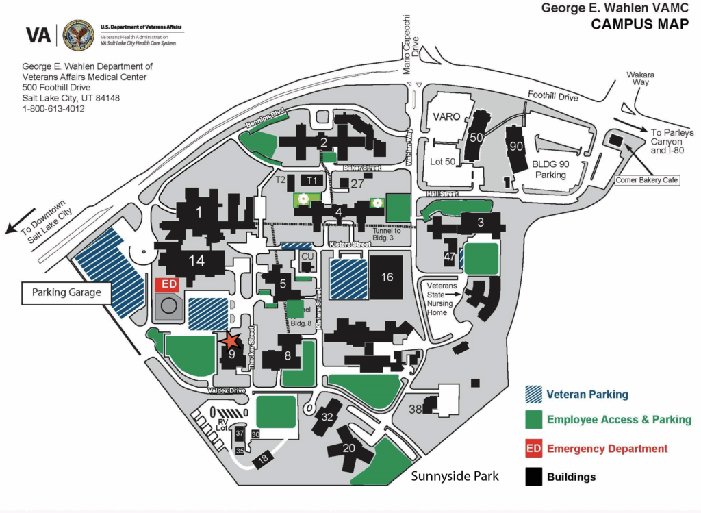 George E. Wahlen Department of Veterans Affairs Medical Center. 500 Foothill Dr. Salt Lake City, UT 84148. 1-800-613-4012.