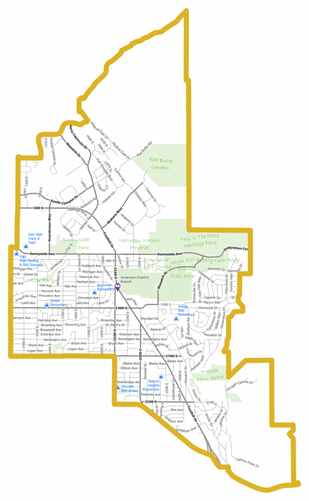 Map outline of District 6.