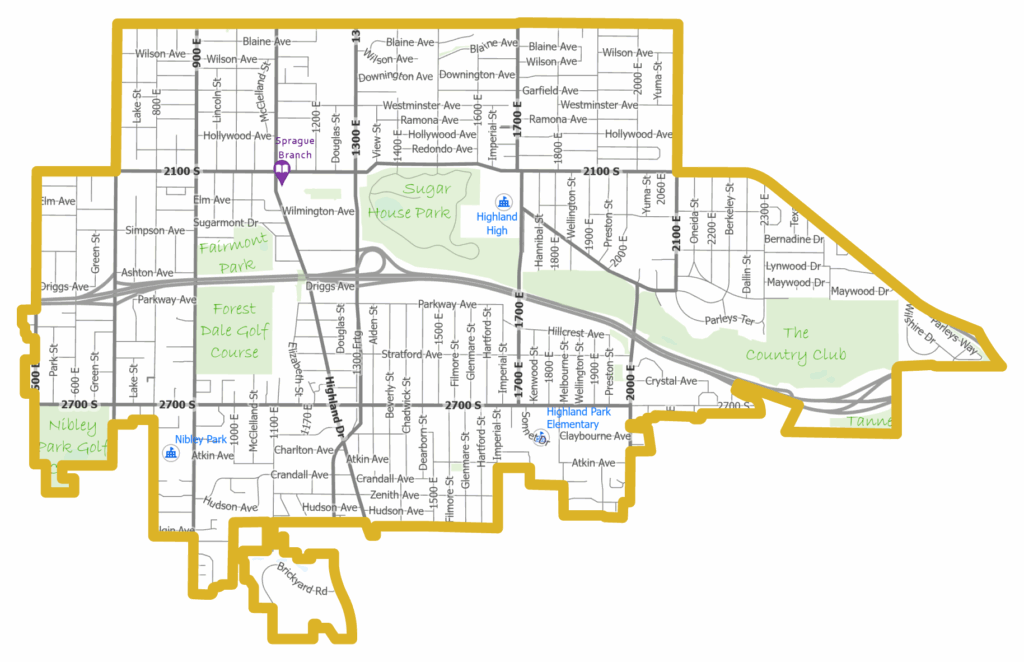 Map outline of District 7.