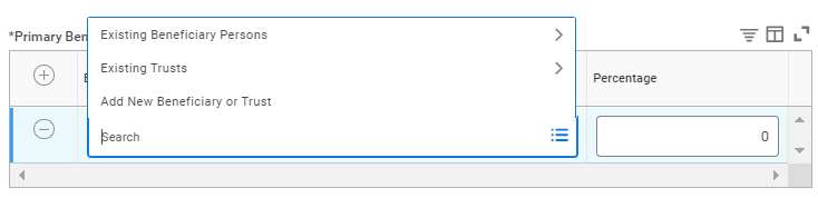 searching for beneficiary