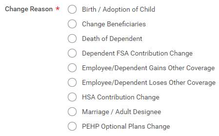Change beneficiaries button