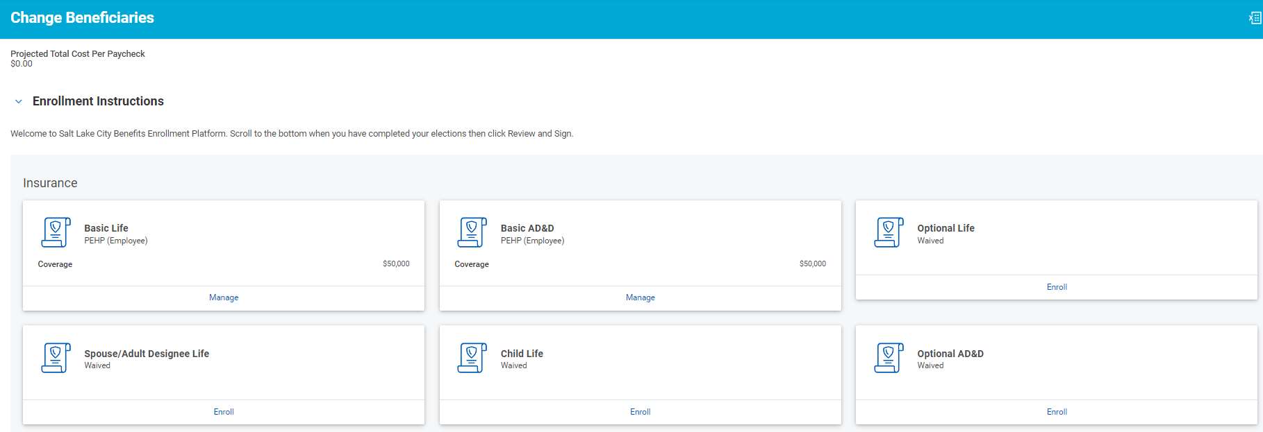 Plans with beneficiaries in Workday