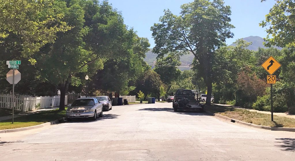 Wilmington Avenue after the reconstruction project.