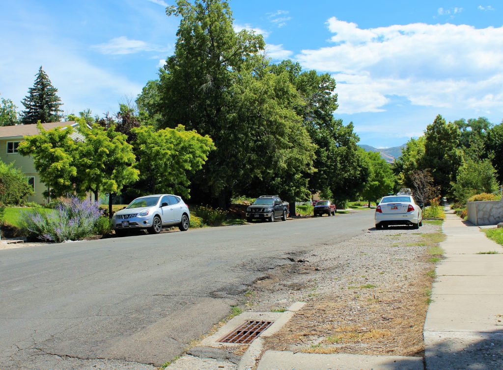 A deteriorated Whitlock Ave prior to reconstruction. 