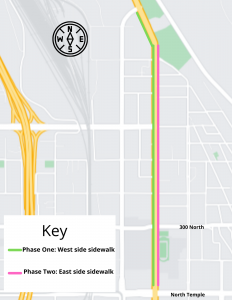 300 West Project Area Map.