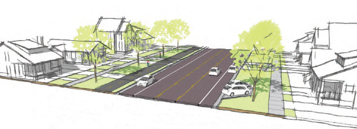 Sketch rendering of 900 South.