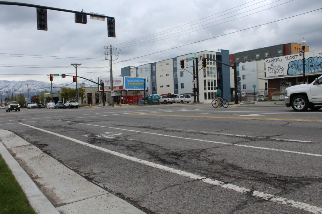 900 South before the reconstruction project.