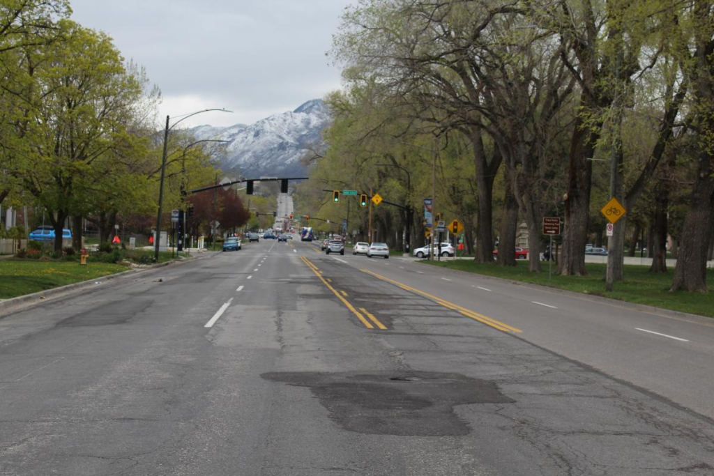 900 South before the reconstruction project.