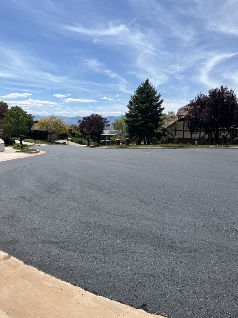 Image of finished reconstruction on Chancellor Place at the top of the cul-de-sac.