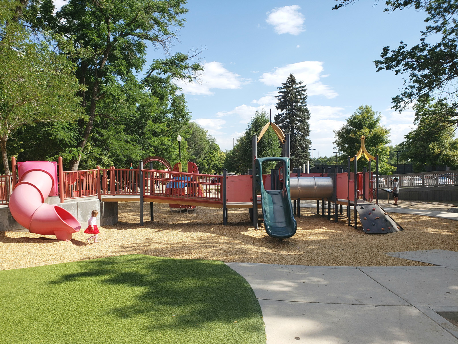 Background image of liberty park playground. 