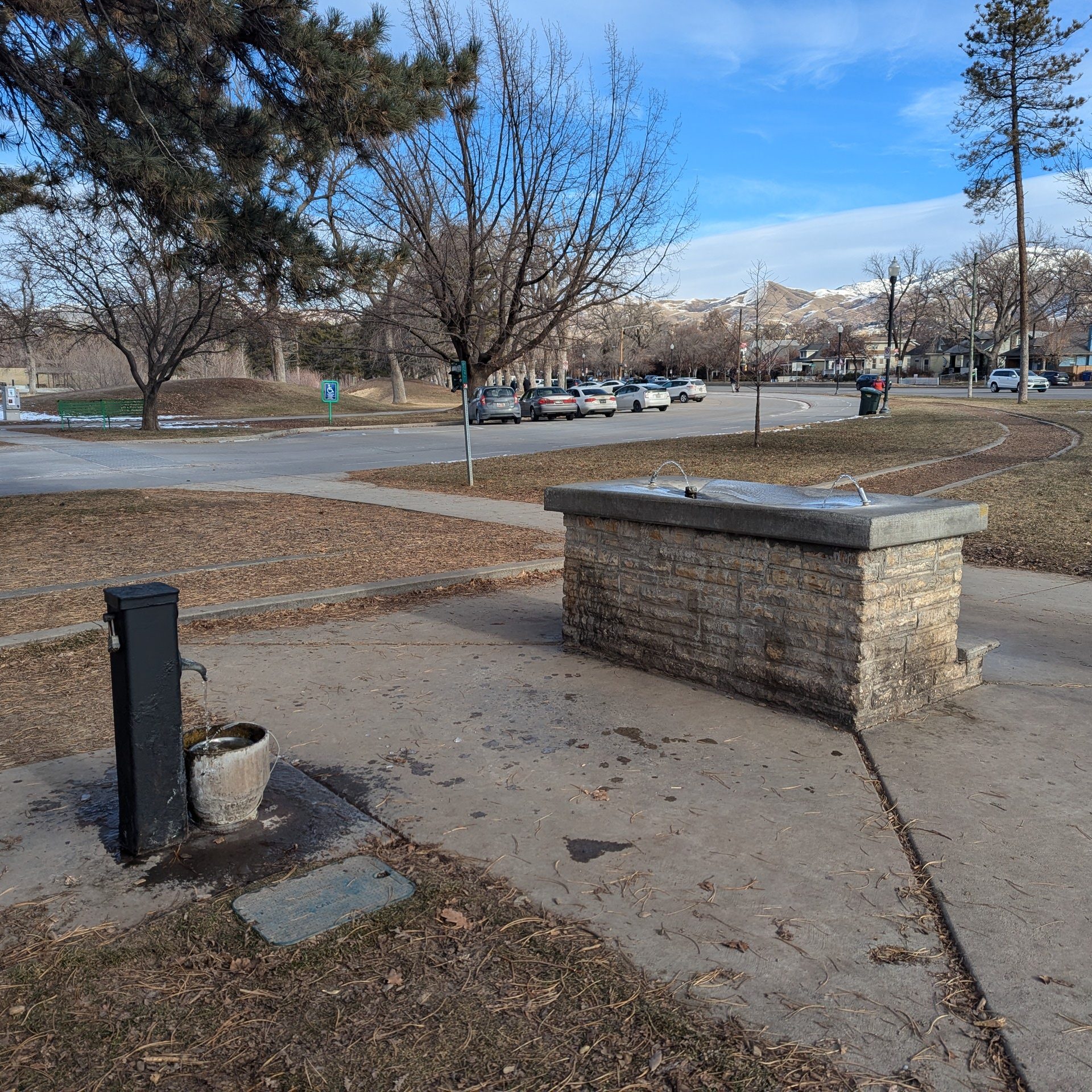 image of the natural spring water fountain
