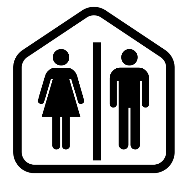 symbol representing restrooms