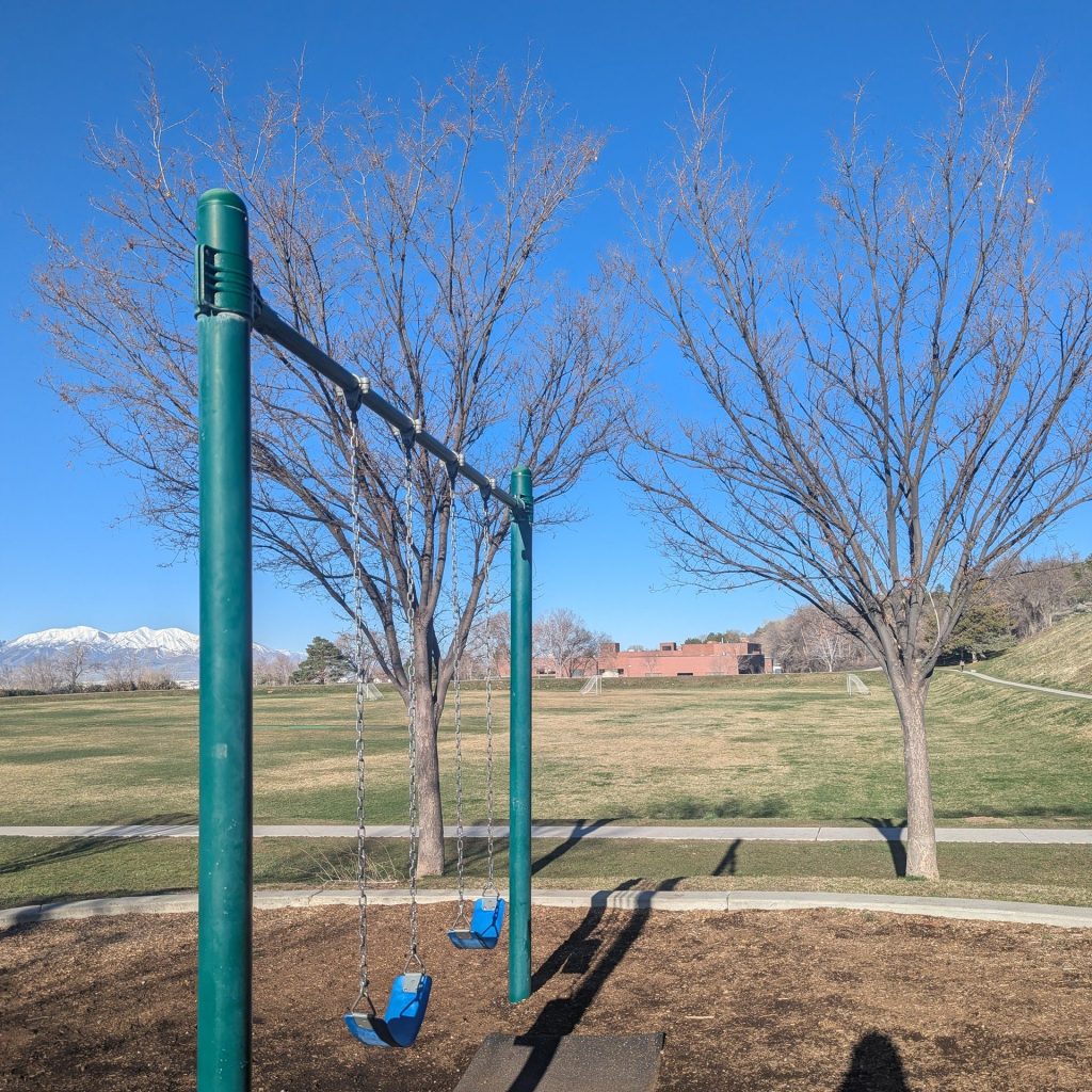 Swing set at park