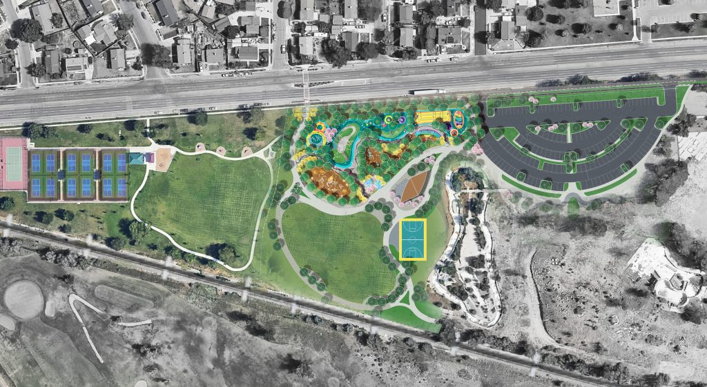 Phase 1 of the master plan for Glendale Park