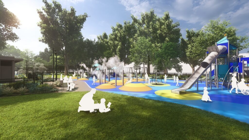 Pioneer Park rendering playground