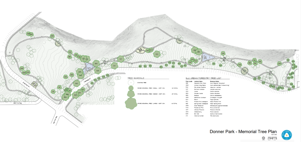 Memorial Tree Grove Plan for Donner Trail Park