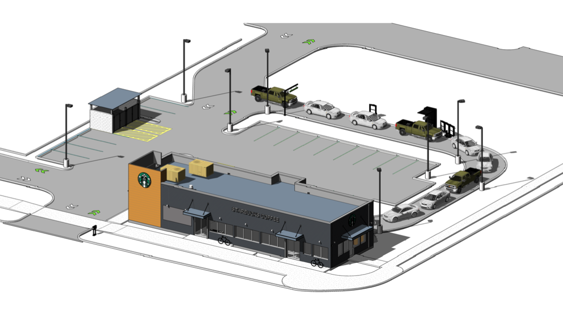 starbucks coffee shop layout