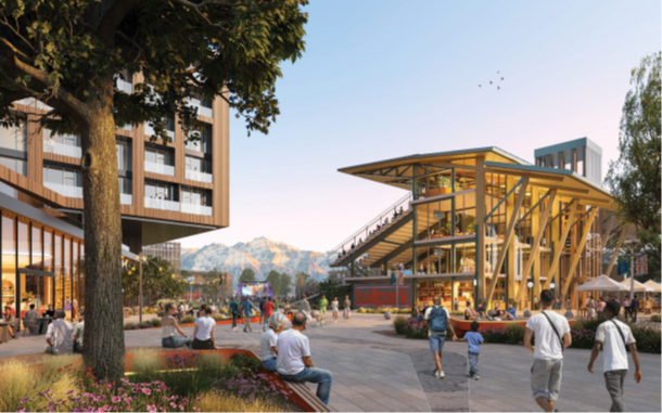 Rendering of the Ballpark Site, Ballpark Next Community Design Plan