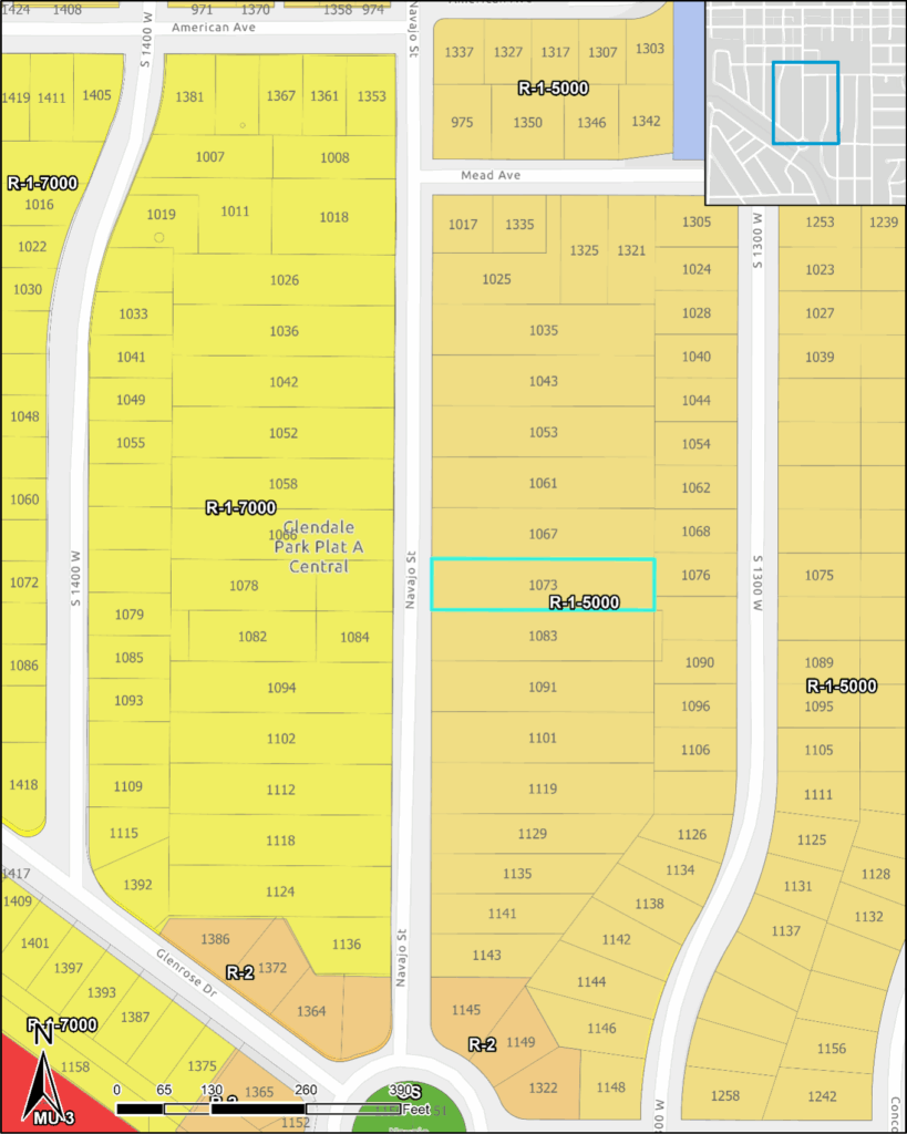 Vicinity map of project location.