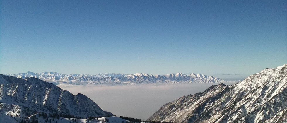 Winter inversion in Salt Lake Valley