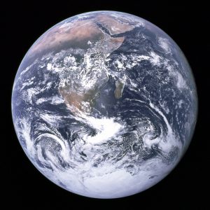 Photograph of Earth from space.