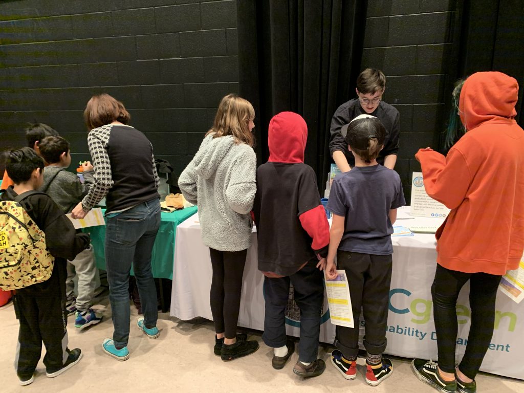 YouthCity participants learn about Salt Lake City's recycling program at the 2019 YouthCity Science Summit