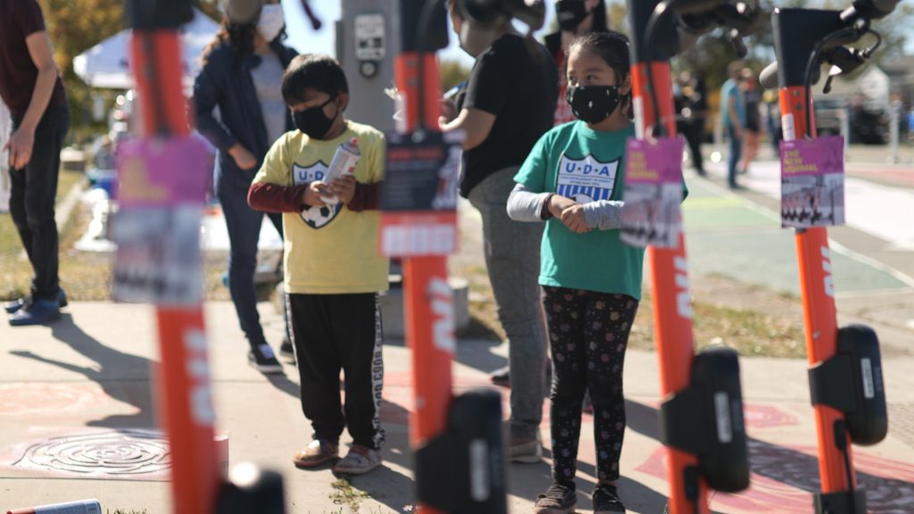 Children at a Demonstration Project