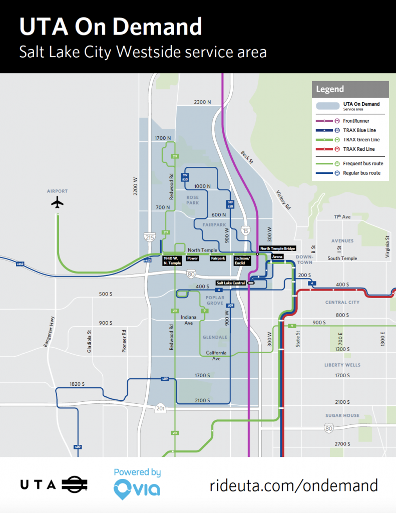 SLC Westside Service Area Map